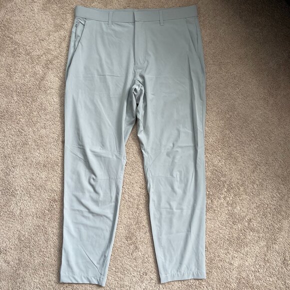 Fabletics Pant Men 36x29 Gray The Only Pant Performance Stretch Lightweight Golf